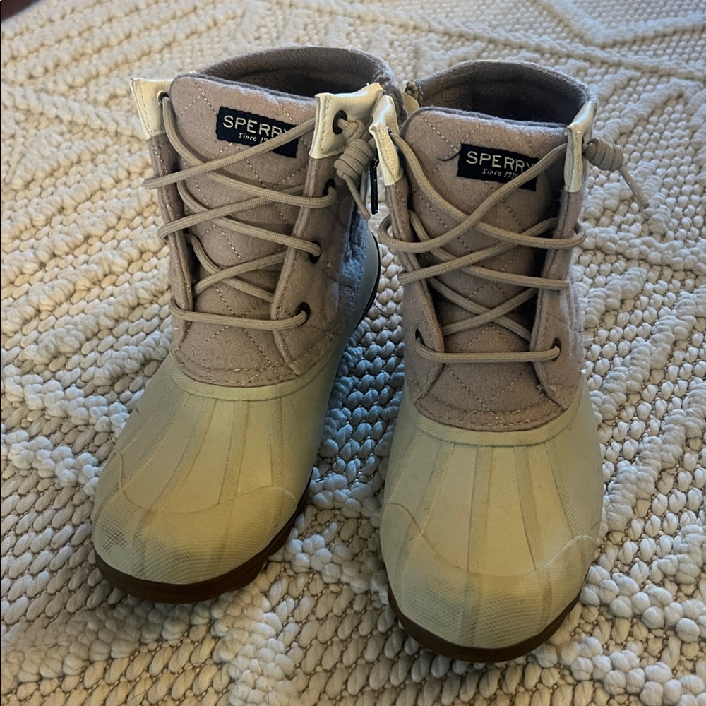 Sperry Light Tan Duck Boots